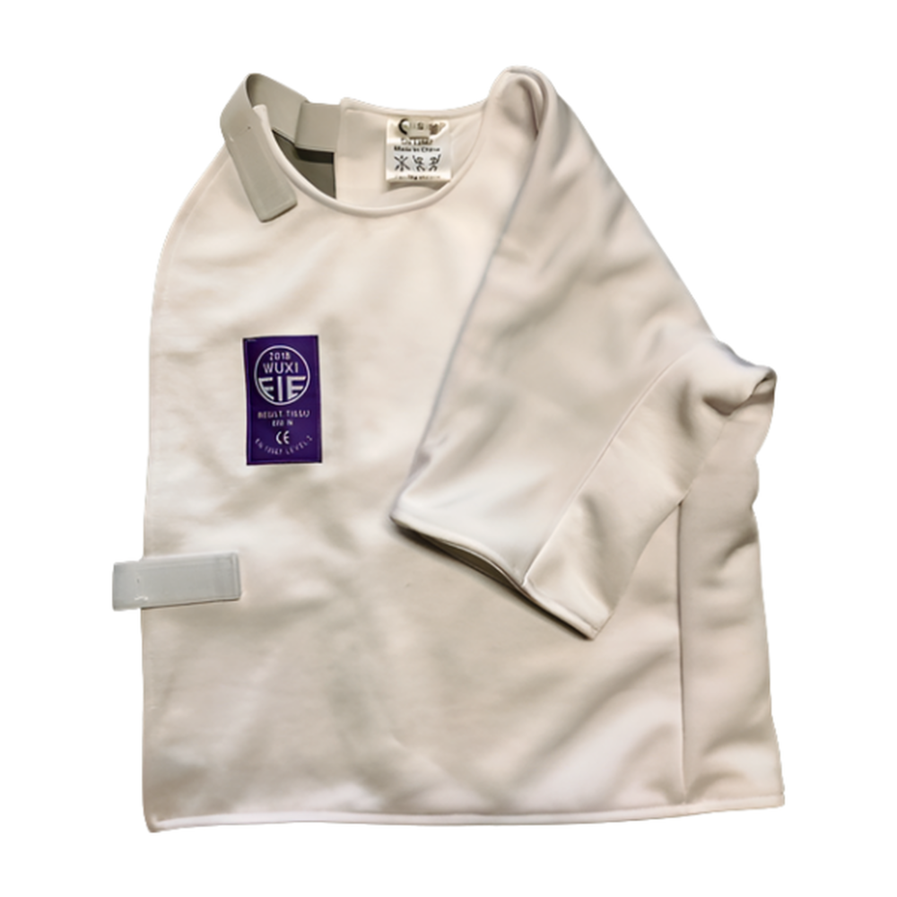 Sous-cuirasse D'escrime PAUL LÉON Taille M Femme - Cuir Blanc, Réversible Gaucher/droitier